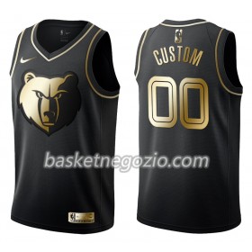Canotte Uomo Memphis Grizzlies Personalizzate Nike Nero Golden Edition Swingman